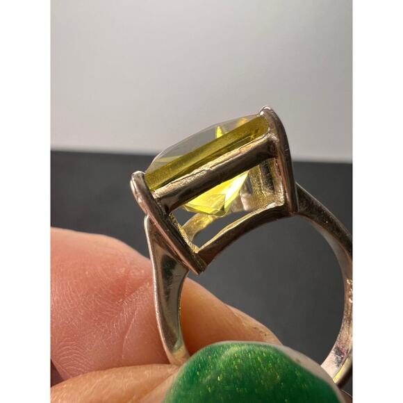 New with tag sterling silver lemon quartz ring size 7 - Picture 11 of 11